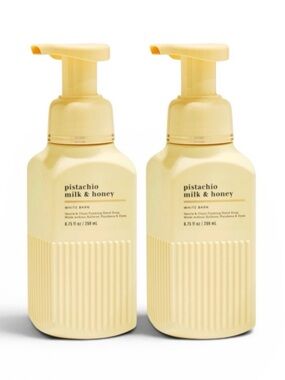 NEW 2X Bath & Body Works 
PISTACHIO MILK & HONEY LUXE Foam Hand Soap Set Bundle